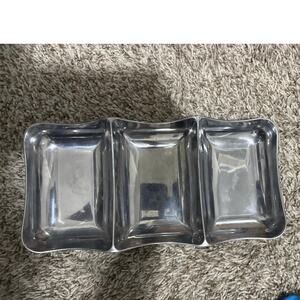 Wilton Pewter Serving rectangular 3 section Tray